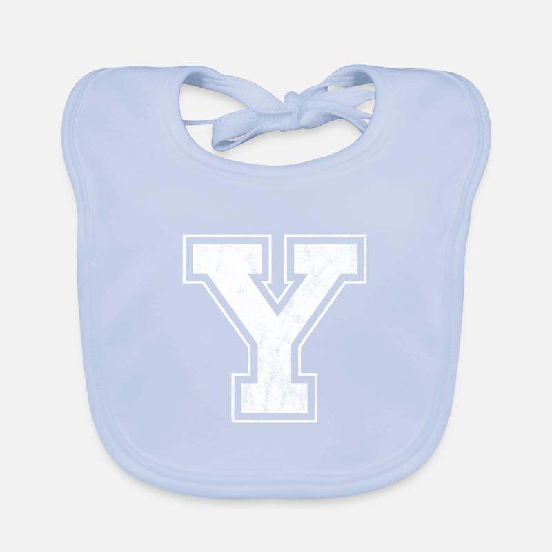 Letter Y Organic Baby Bibs