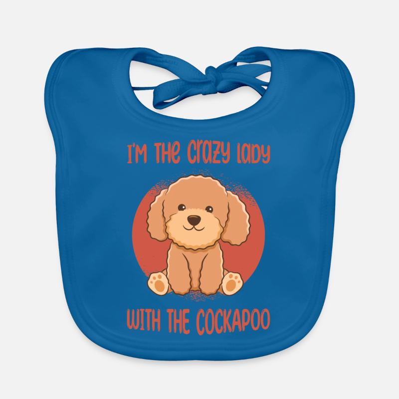 Cockapoo Dog Organic Baby Bibs