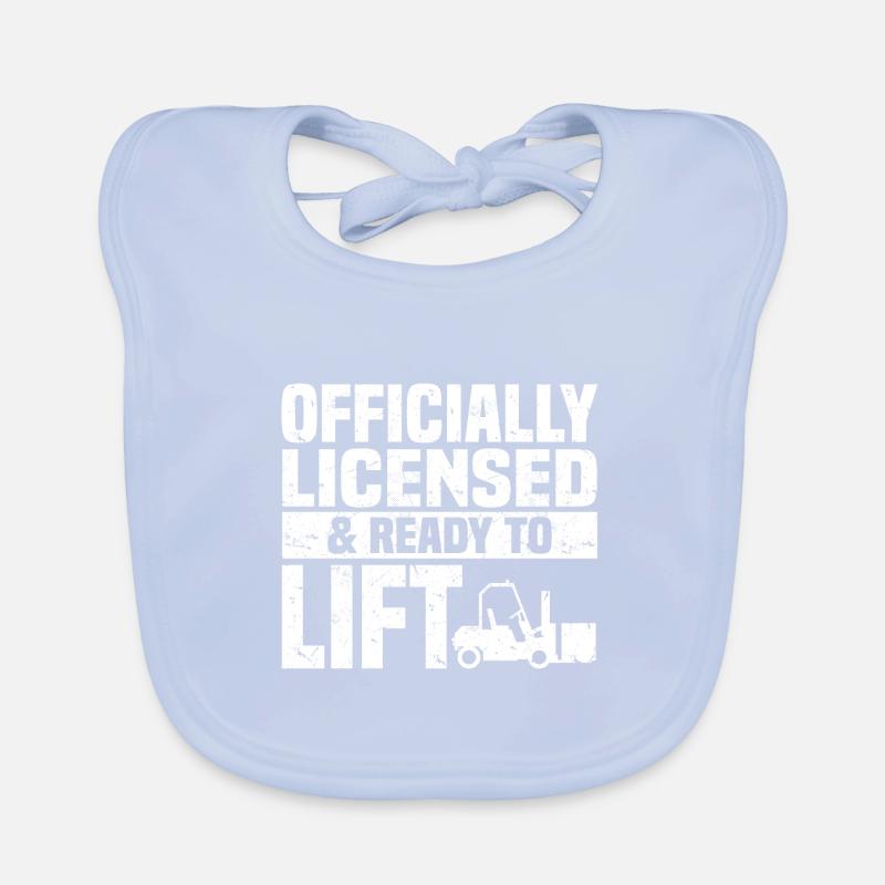 Gabelstaplerfahrer Baby Bio-Lätzchen