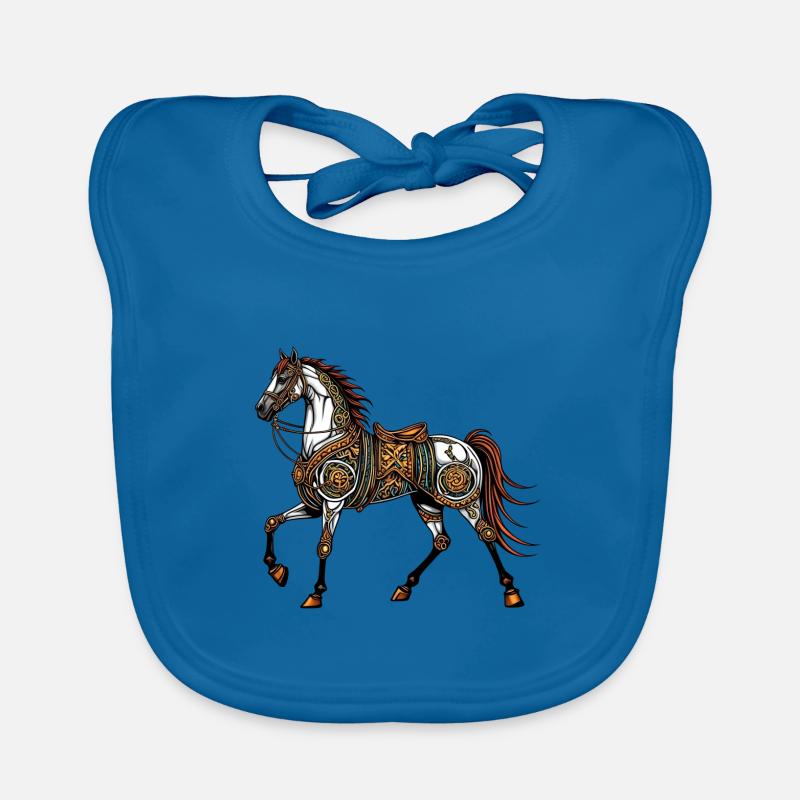 Cheval steampunk Bavoir bio Bébé