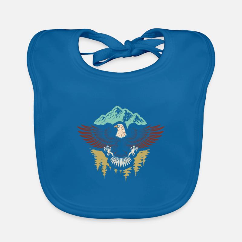 Majestic Flying American Bald Eagle Baby Bio-Lätzchen