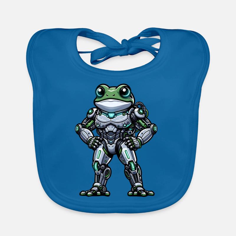 Robot Grenouille Dabbing Mech Cyborg Cool Bavoir bio Bébé