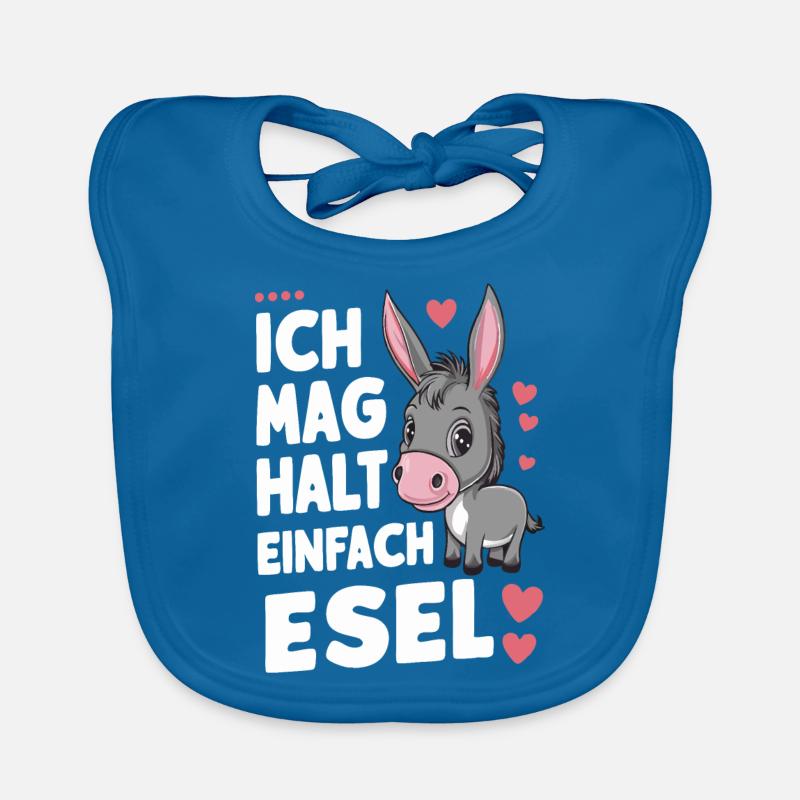 Esel Eselchen Maultier Muli Baby Bio-Lätzchen
