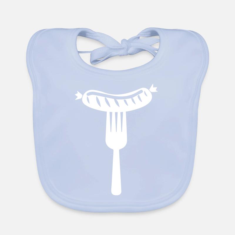 Bratwurst Fleisch icon Baby Bio-Lätzchen