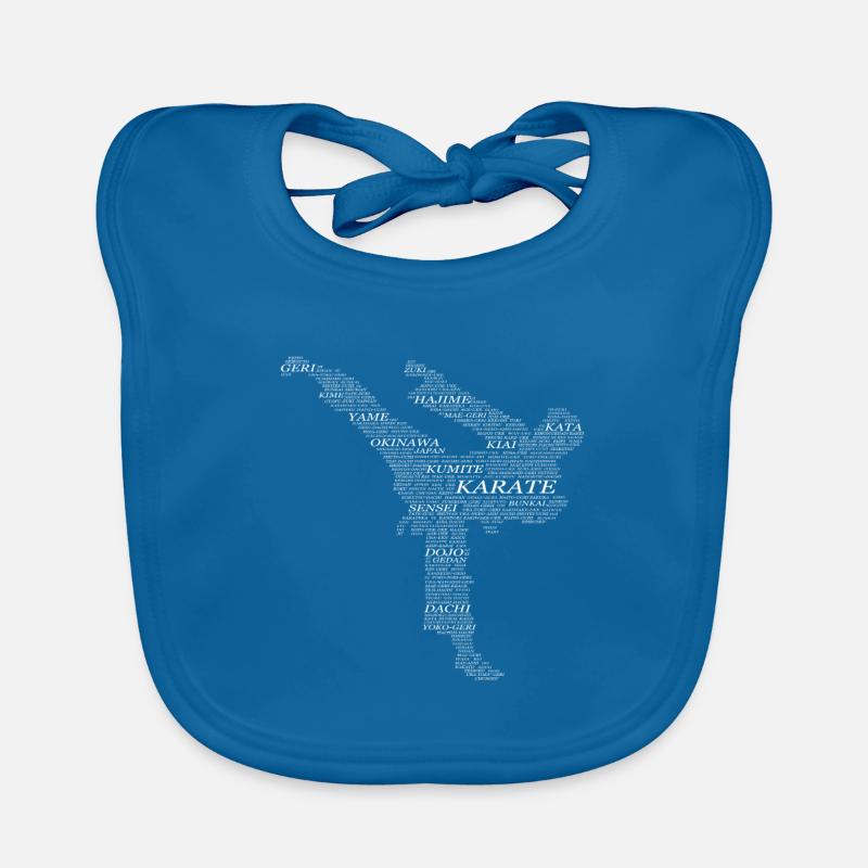 Karate Terms Karate-Do Words in Yoko-Geri Organic Baby Bibs