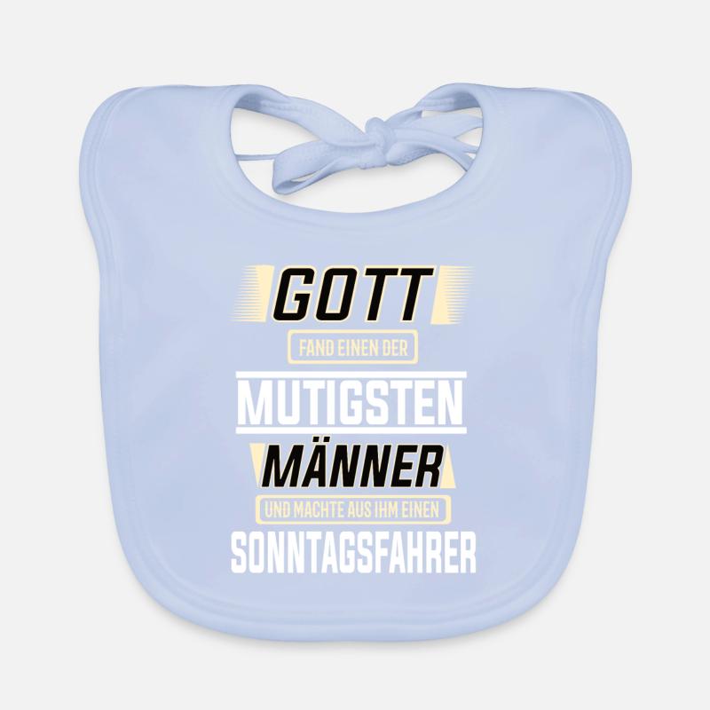 Sonntagsfahrer die mutigsten Männer Baby Bio-Lätzchen