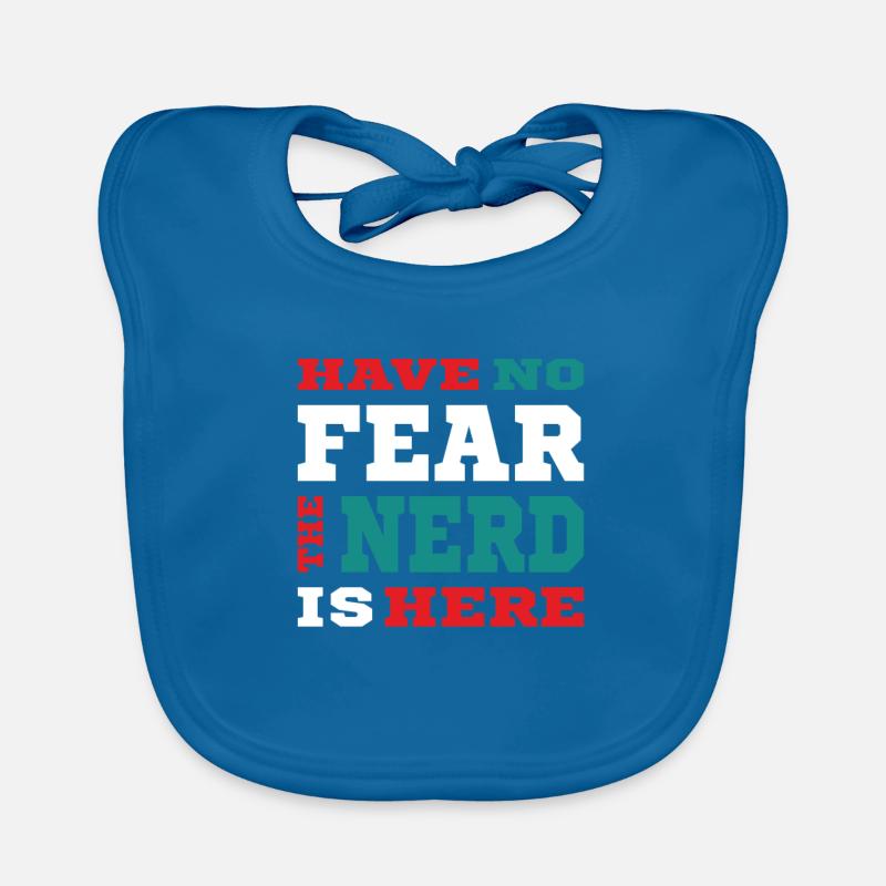 N’ayez pas peur que le nerd soit là - Nerdy Design Bavoir bio Bébé