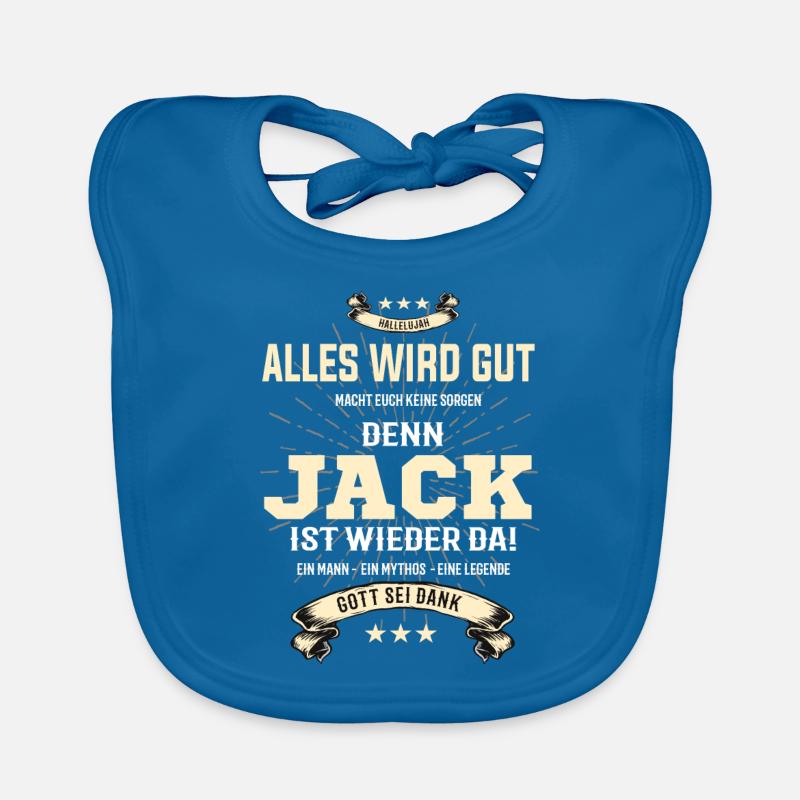 Alles wird gut denn Jack ist wieder da Baby Bio-Lätzchen