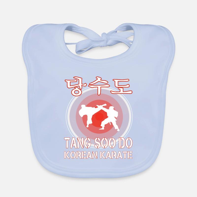 Tang Soo Do le design de karaté coréen Bavoir bio Bébé