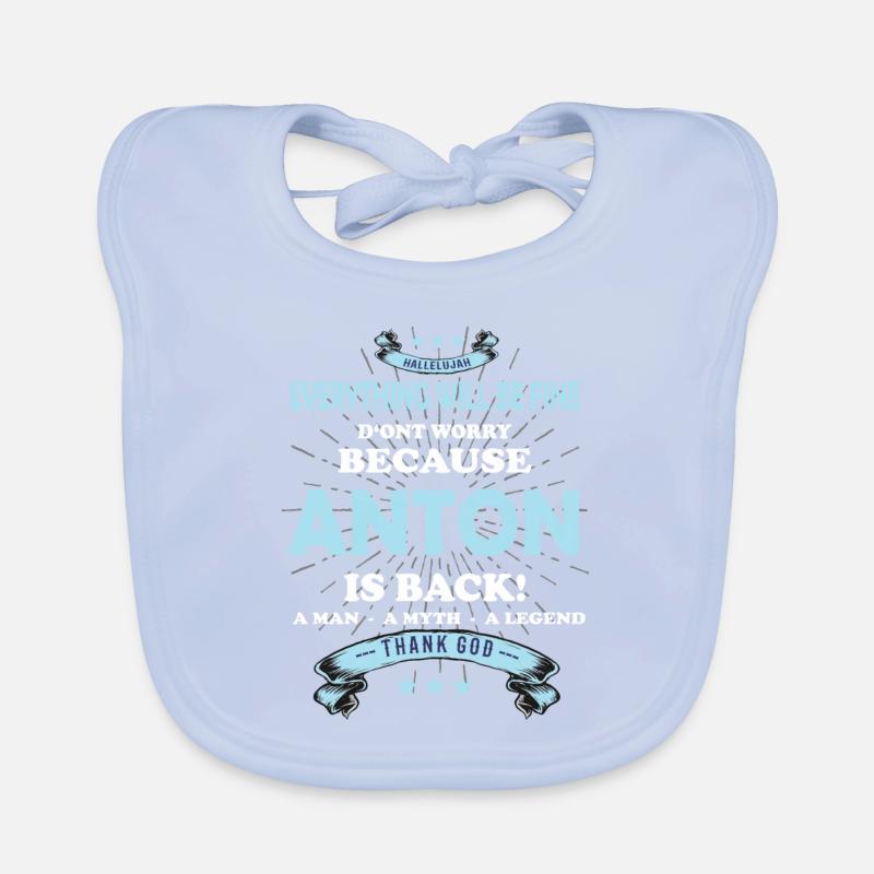 Everything will be fine Anton Is back Baby Bio-Lätzchen