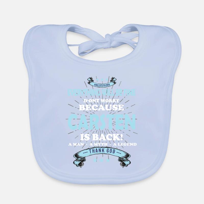 Everything will be fine Carsten Is back Organic Baby Bibs