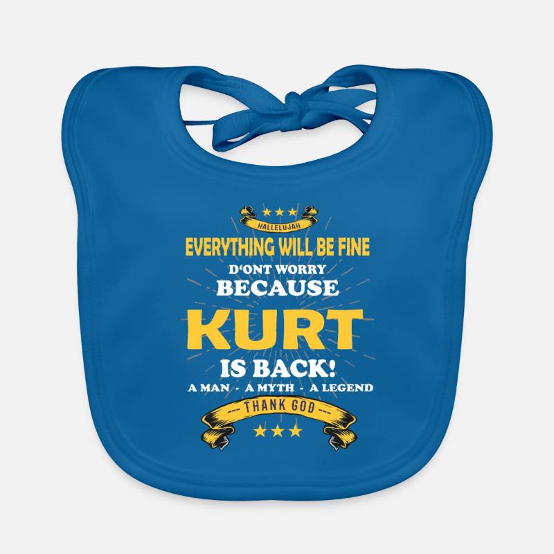 Everything will be fine Kurt Is back Organic Baby Bibs