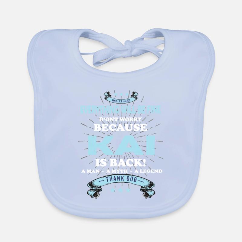 Everything will be fine Kai Is back Organic Baby Bibs