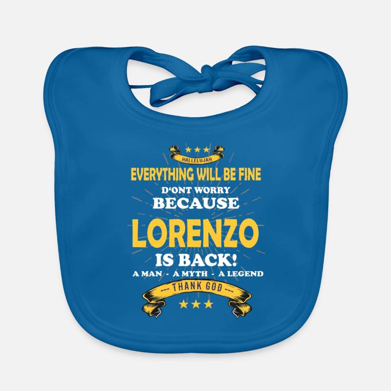 Everything will be fine Lorenzo Is back Baby Bio-Lätzchen
