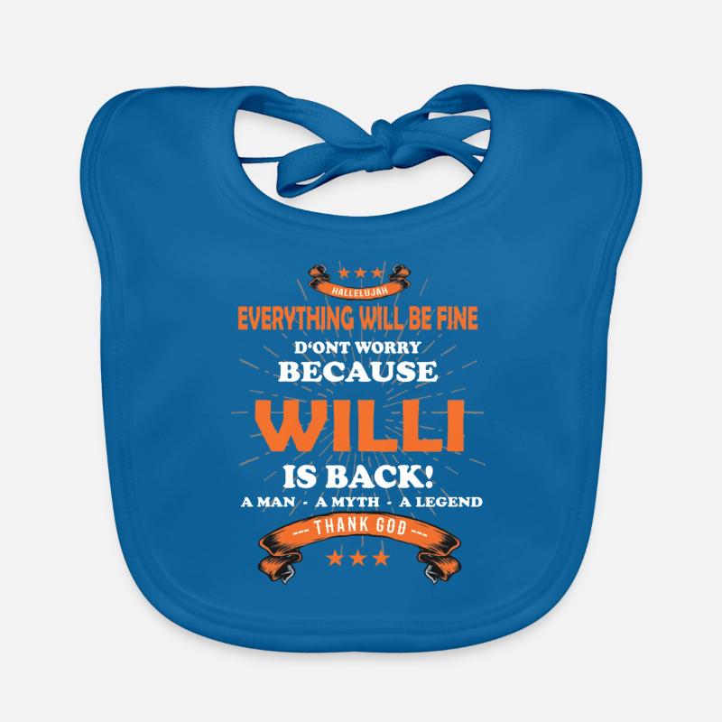 Everything will be fine Willi Is back Organic Baby Bibs