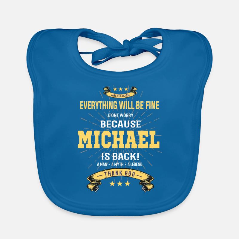Everything will be fine Michael Is back Organic Baby Bibs