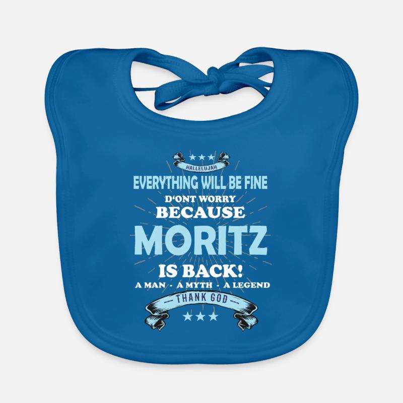Everything will be fine Moritz Is back Organic Baby Bibs