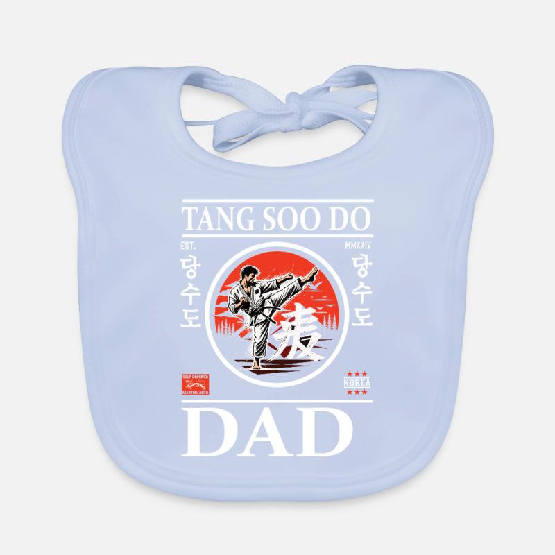 Tang-Soo-Do Dad Design mit Karateka Baby Bio-Lätzchen