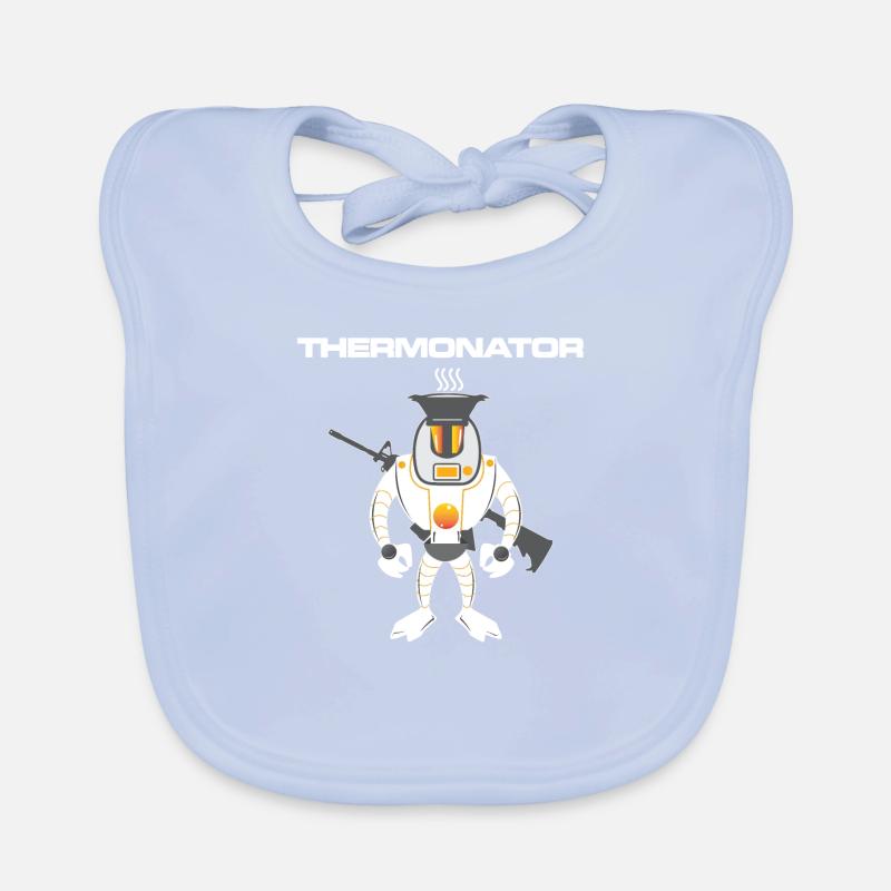 Thermonator Terminator Gift Idea Organic Baby Bibs