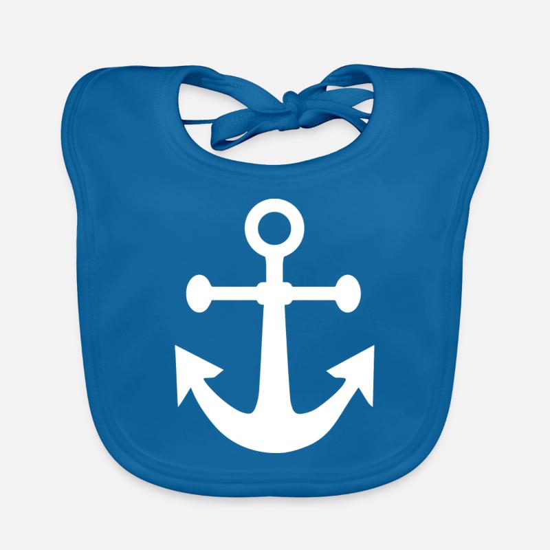 Anker Geschenk Boot Captain Segeln Baby Bio-Lätzchen