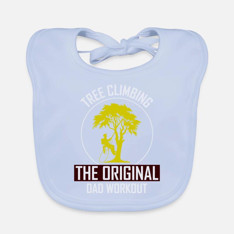 Baumpfleger Vater Baumchirurg Kletterer Klettertrimmer Baby Bio-Lätzchen
