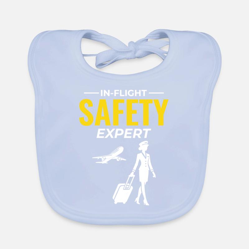 Flight Attendant Aviation Cabin Crew Air Hostess Organic Baby Bibs