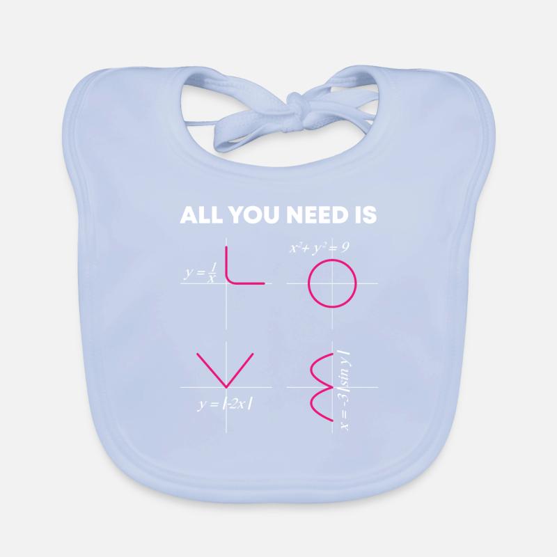 ALL YOU NEED IS math Organic Baby Bibs
