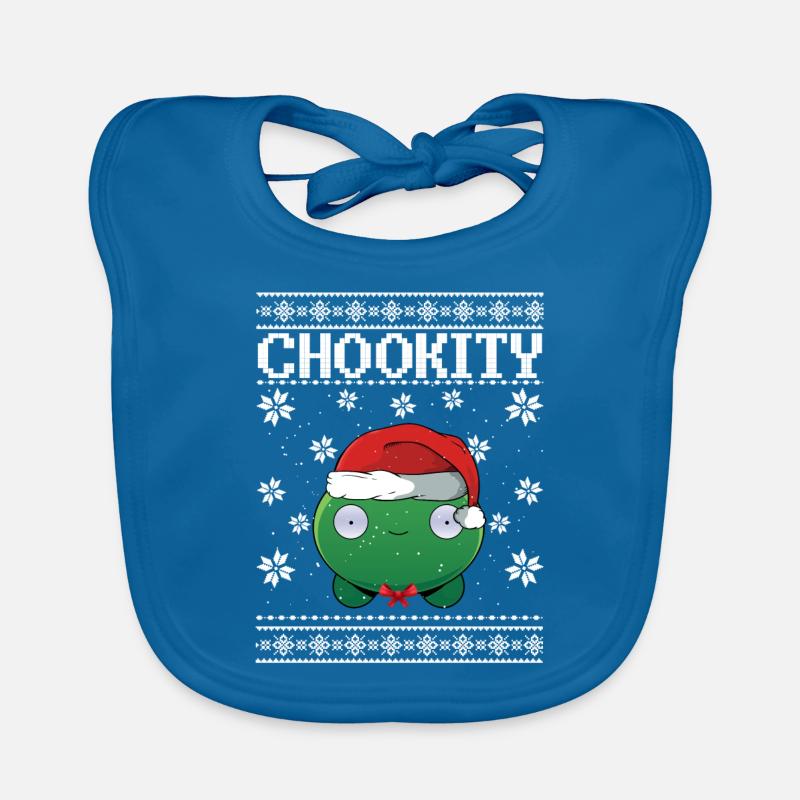 Gâteau de lune Chookity Noël moche Bavoir bio Bébé