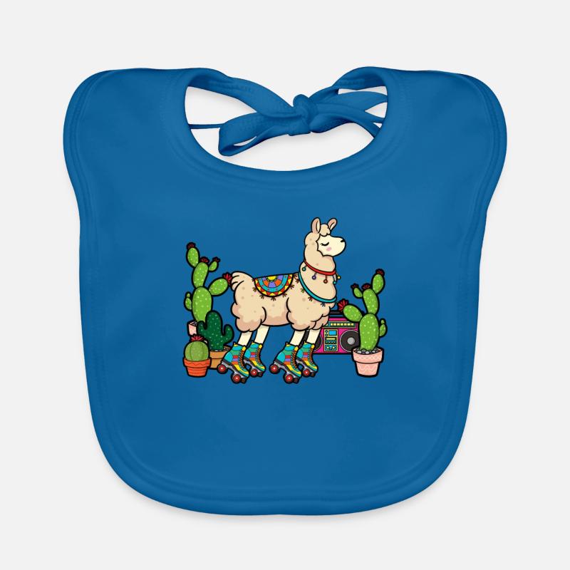 Lama Disco Roller Cactus Bavoir bio Bébé
