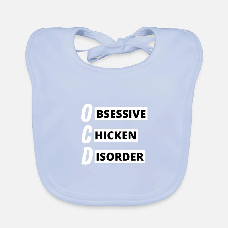 Compulsive Chicken Disease Organic Baby Bibs