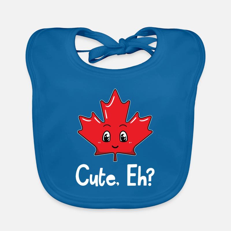 Feuille d'érable mignonne Eh Canada Bavoir bio Bébé