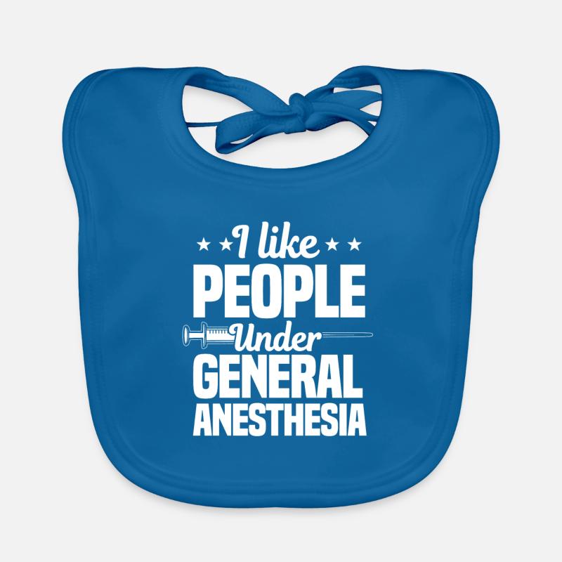 I Like People Under General Anesthesia Baby Bio-Lätzchen