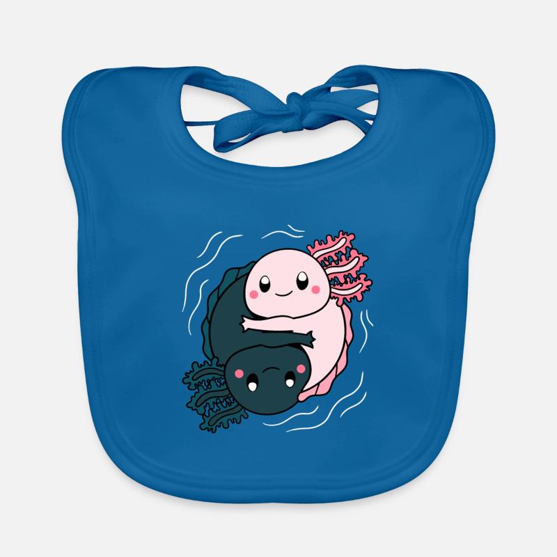 Axolotl Yinyang Baby Bio-Lätzchen
