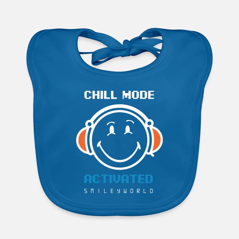 SmileyWorld Chill Mode Activated Bavoir bio Bébé
