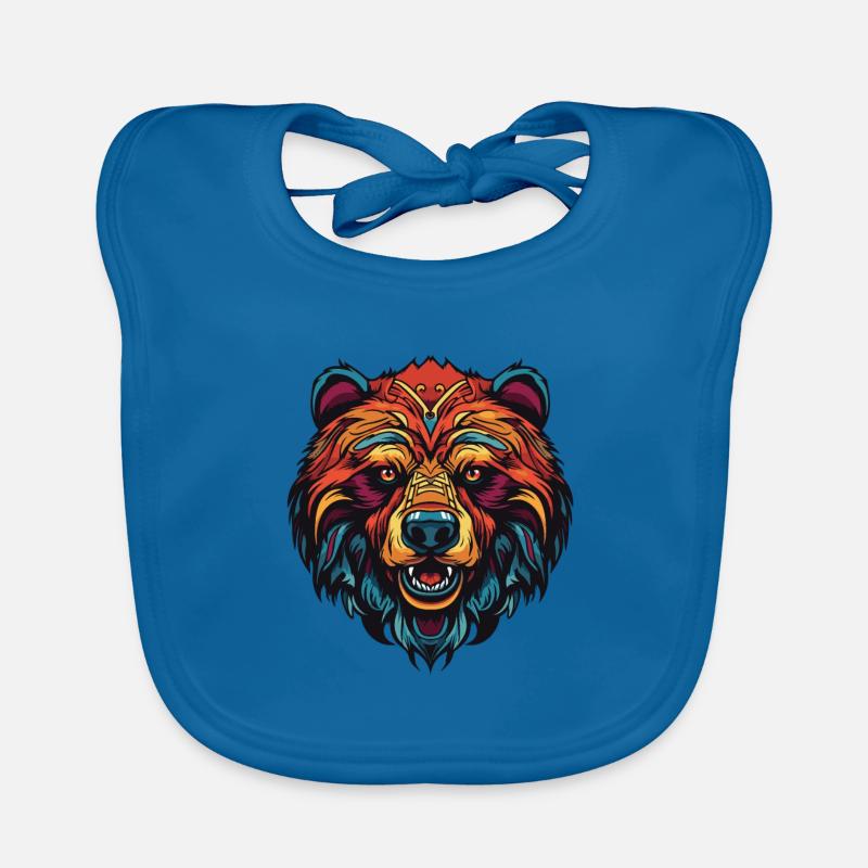 Bear Portrait Organic Baby Bibs