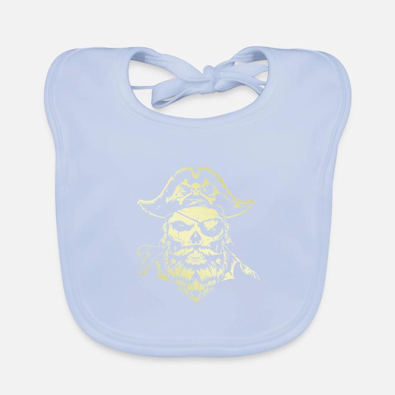 Crâne de pirate Bavoir bio Bébé