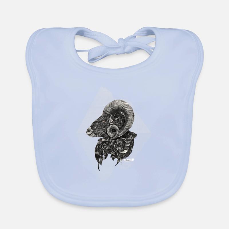 Widder Sternzeichen Baby Bio-Lätzchen