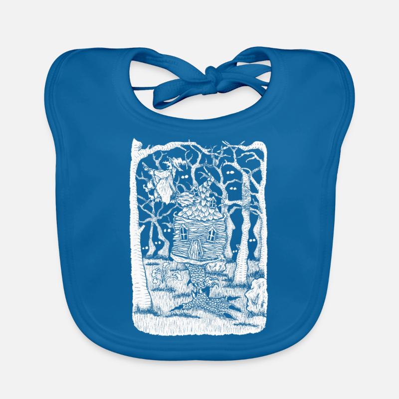 Witch - Bavoir bio Bébé - bleu paon