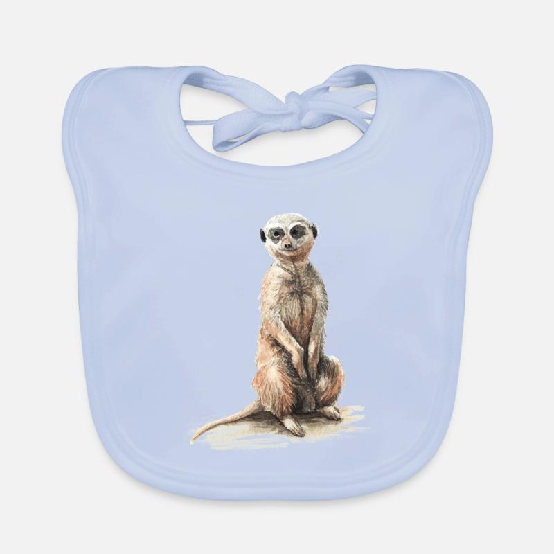 Erdmännchen Baby Bio-Lätzchen