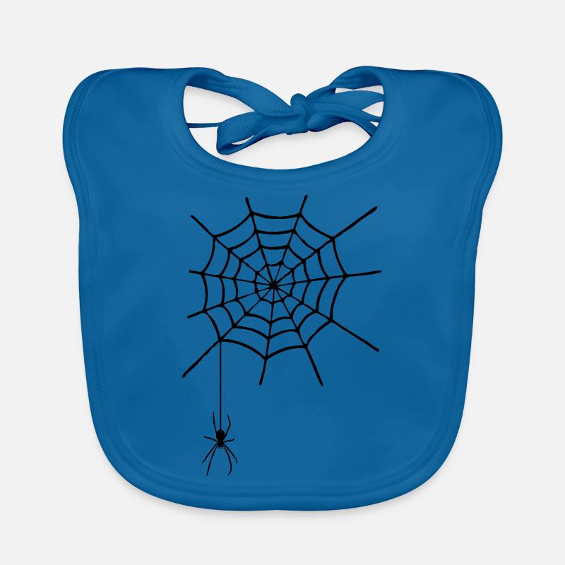 Toile d'araignée avec araignée Bavoir bio Bébé