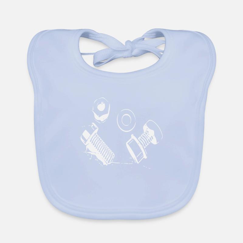 Schrauben und Muttern Baby Bio-Lätzchen