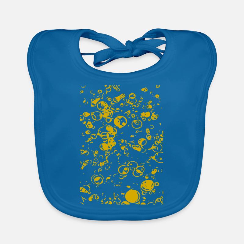 Abstract gold Organic Baby Bibs