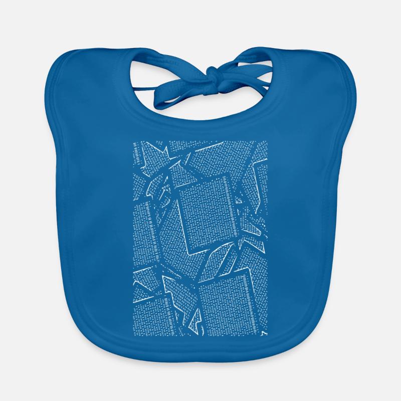 Diamond cube Organic Baby Bibs