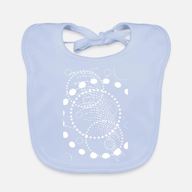 Points (white) Organic Baby Bibs