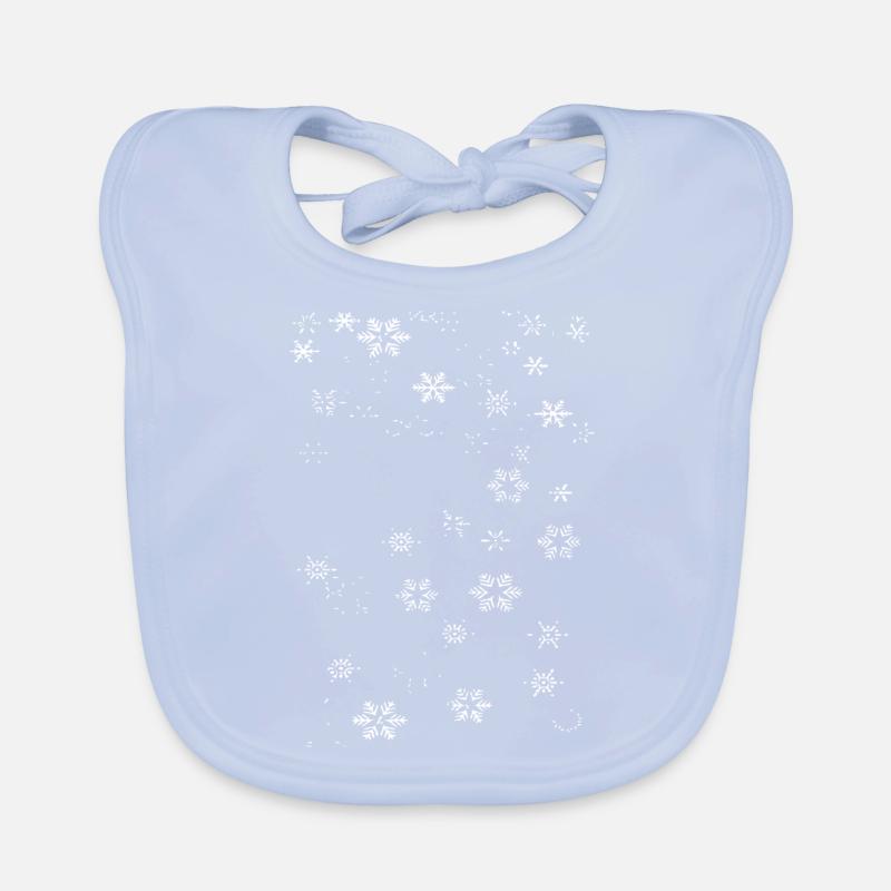 Sneeuwvlokken Bio-slabbetje voor baby's