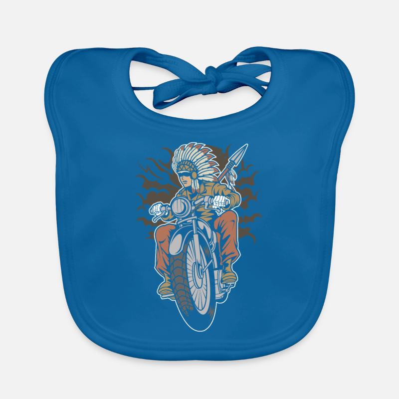 Native Indian Biker Baby Bio-Lätzchen