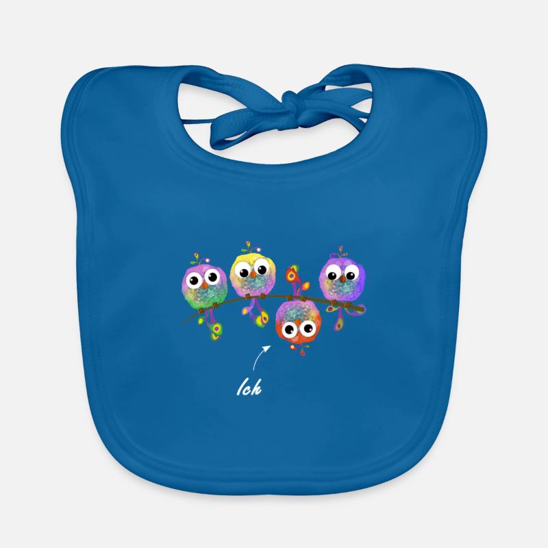 Rebel sparrows birds crazy self-confident different Organic Baby Bibs