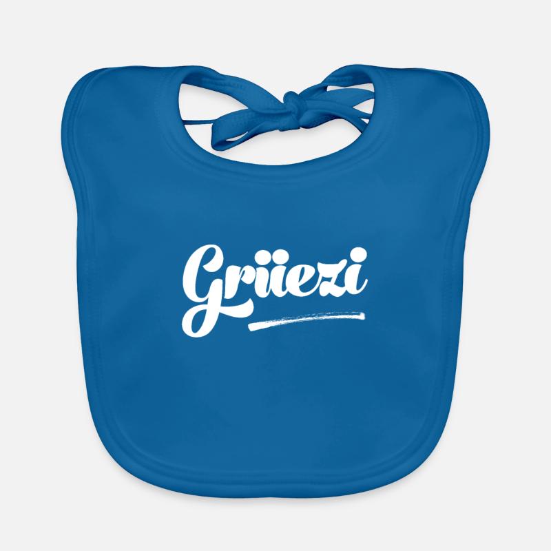Grüezi Schweiz Schweizer Schweizerdeutsch Schweiz Baby Bio-Lätzchen