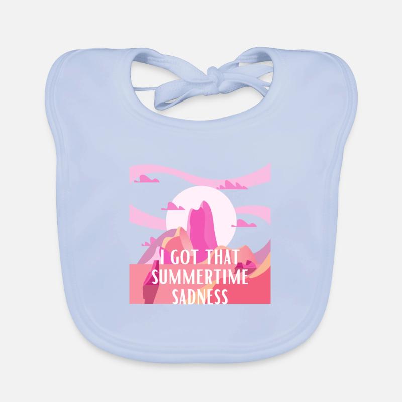 I got that summertime sadness Organic Baby Bibs