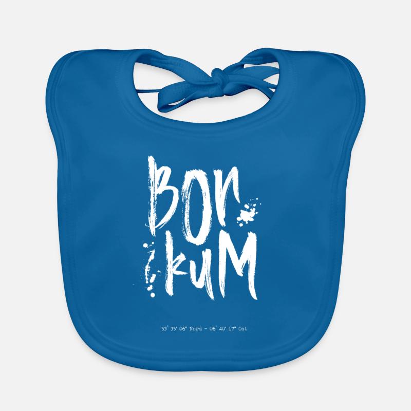 Borkum Typografie Baby Bio-Lätzchen